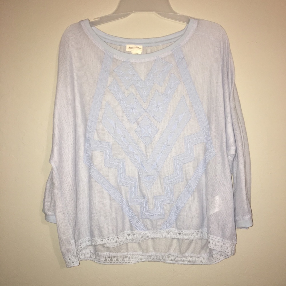Baby blue blouse